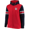 St. Louis Cardinals   Women's Plus Size Iconic Fleece Full-Zip Hoodie