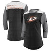 Anaheim Ducks   Women's Iconic Tri-Blend 3/4-Sleeve T-Shirt