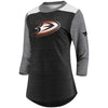 Anaheim Ducks   Women's Iconic Tri-Blend 3/4-Sleeve T-Shirt