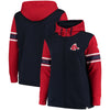 Boston Red Sox   Women's Plus Size Iconic Fleece Full-Zip Hoodie