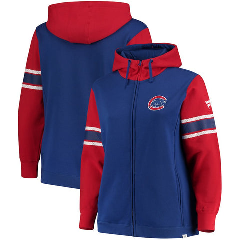 Chicago Cubs   Women's Plus Size Iconic Fleece Full-Zip Hoodie