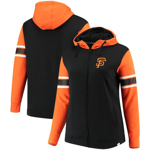 San Francisco Giants   Women's Plus Size Iconic Fleece Full-Zip Hoodie