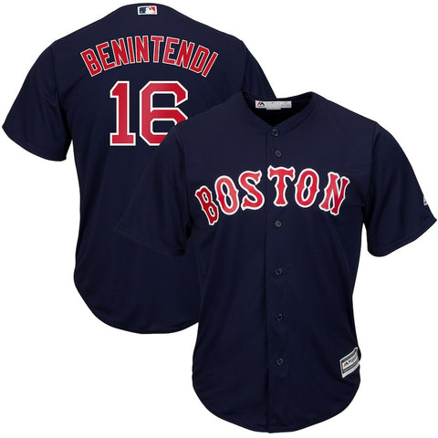 Andrew Benintendi Boston Red Sox Majestic Big & Tall Alternate Cool Base Replica Player Jersey - Navy