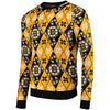 Boston Bruins Candy Cane Ugly Sweater - Gold