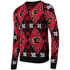 Calgary Flames Candy Cane Ugly Sweater - Red