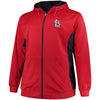 St. Louis Cardinals Majestic Big & Tall Full Zip Hoodie - Red