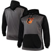 Baltimore Orioles Majestic Fleece Hoodie - Charcoal/Black