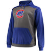 Chicago Cubs Majestic Fleece Hoodie - Charcoal/Royal