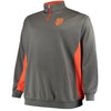 San Francisco Giants Majestic Fleece Pullover Quarter-Zip Jacket - Charcoal/Orange