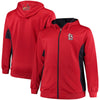 St. Louis Cardinals Majestic Big & Tall Full Zip Hoodie - Red