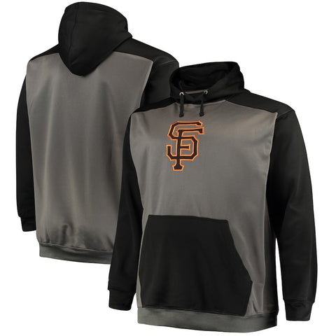 San Francisco Giants Majestic Fleece Hoodie - Charcoal/Black