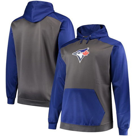 Toronto Blue Jays Majestic Fleece Hoodie - Charcoal/Royal