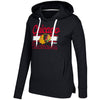 Chicago Blackhawks CCM Women's Bottom Stripe Pullover Hoodie - Black