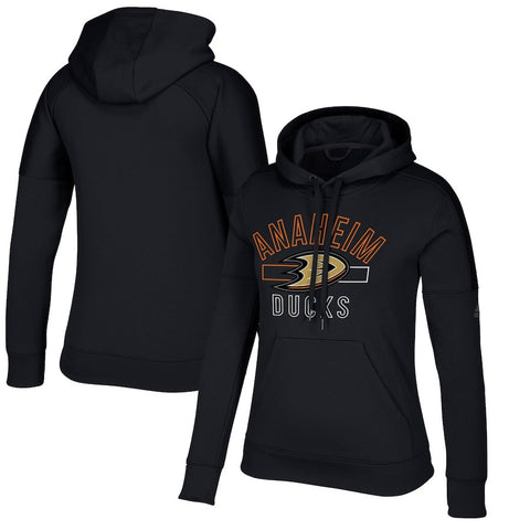Anaheim Ducks Women's Open Box Stack climawarm Hoodie - Black