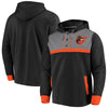 Baltimore Orioles   True Classics Button-Up Henley Pullover Hoodie