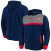 Cleveland Indians   True Classics Button-Up Henley Pullover Hoodie