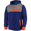 New York Mets   True Classics Button-Up Henley Pullover Hoodie