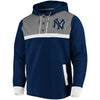 New York Yankees   True Classics Button-Up Henley Pullover Hoodie