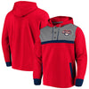 Washington Nationals   True Classics Button-Up Henley Pullover Hoodie