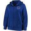 Chicago Cubs Majestic Women's Fleece Full-Zip Hoodie - Royal