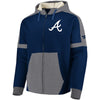 Atlanta Braves   Iconic Bold Full-Zip Hoodie