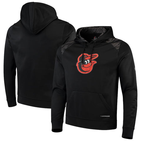 Baltimore Orioles Majestic Armour Poly Fleece Pullover Hoodie