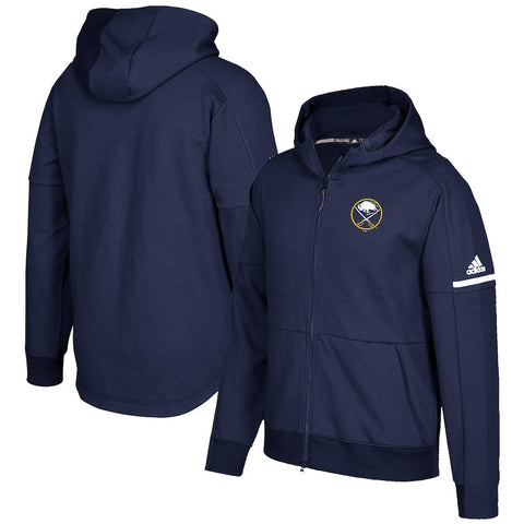 Buffalo Sabres Authentic Pro Squad ID Full-Zip Hooded Sweatshirt