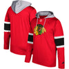 Chicago Blackhawks Silver Jersey Pullover Hoodie - Red