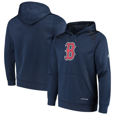 Boston Red Sox Majestic Armour Poly Fleece Pullover Hoodie