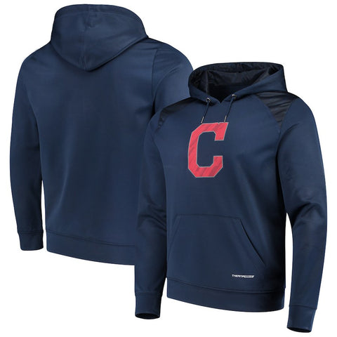 Cleveland Indians Majestic Armour Poly Fleece Pullover Hoodie