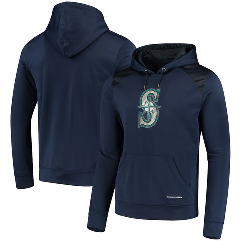 Seattle Mariners Majestic Armour Poly Fleece Pullover Hoodie
