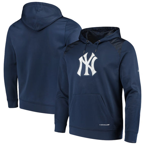New York Yankees Majestic Armour Poly Fleece Pullover Hoodie