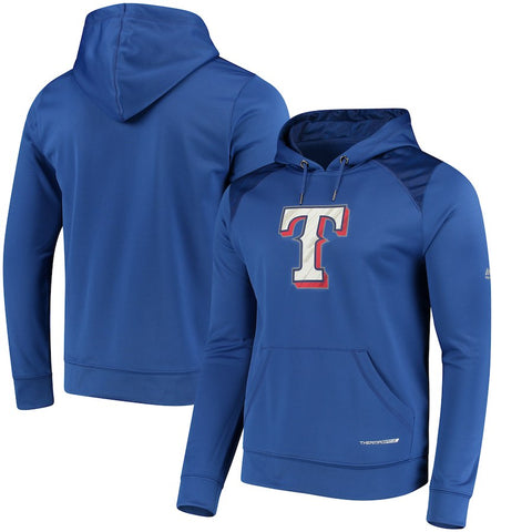 Texas Rangers Majestic Armour Poly Fleece Pullover Hoodie