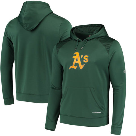 Oakland Athletics Majestic Armour Poly Fleece Pullover Hoodie