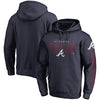 Atlanta Braves   Big & Tall Front Line Pullover Hoodie - Navy