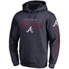 Atlanta Braves   Big & Tall Front Line Pullover Hoodie - Navy