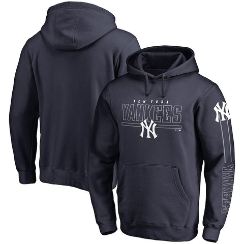 New York Yankees   Big & Tall Front Line Pullover Hoodie - Navy