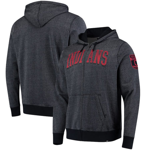 Cleveland Indians '47 Top Grain Full-Zip Hoodie - Navy