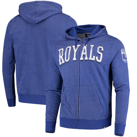 Kansas City Royals '47 Top Grain Full-Zip Hoodie - Royal