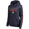 Houston Astros   Women's High Class Pullover Hoodie - Navy