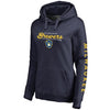 Milwaukee Brewers   Women's High Class Pullover Hoodie - Navy