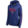Chicago Cubs   Women's High Class Pullover Hoodie - Royal