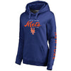 New York Mets   Women's High Class Pullover Hoodie - Royal