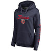 Minnesota Twins   Women's High Class Pullover Hoodie - Navy