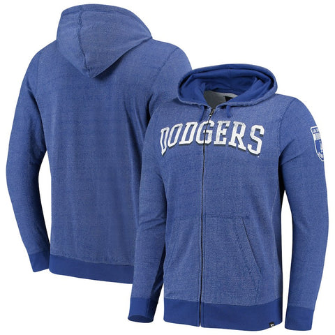 Los Angeles Dodgers '47 Top Grain Full-Zip Hoodie - Royal