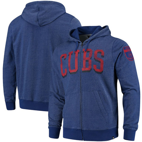 Chicago Cubs '47 Top Grain Full-Zip Hoodie - Royal