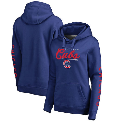 Chicago Cubs   Women's High Class Pullover Hoodie - Royal