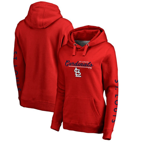 St. Louis Cardinals   Women's High Class Pullover Hoodie - Red