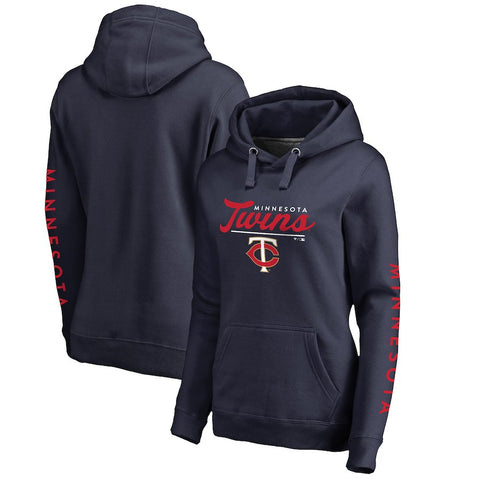 Minnesota Twins   Women's High Class Pullover Hoodie - Navy