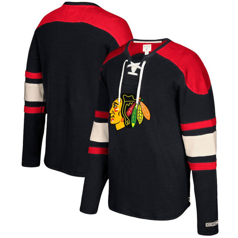 Chicago Blackhawks CCM Jersey Pullover Sweatshirt - Black